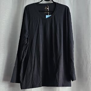 Blue Sky Black V-Neck Men's Shirt